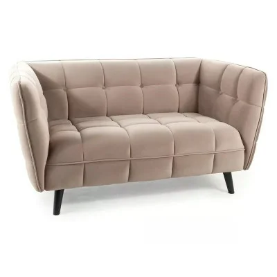 Sofa CASTELLO 2 VELVET dark-beige